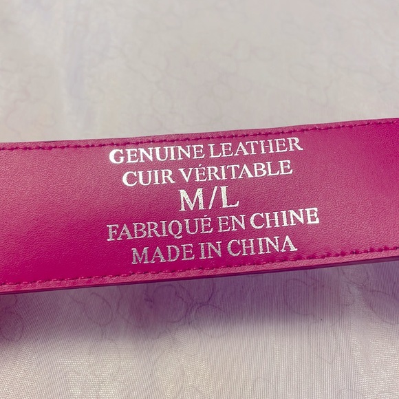 Joshua Perets Genuine Leather Belt in Classic Logo - Picture 3 of 4